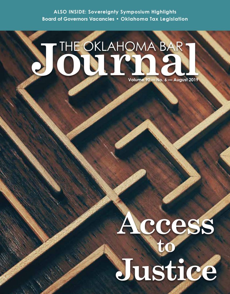 August 2019 Oklahoma Bar Association