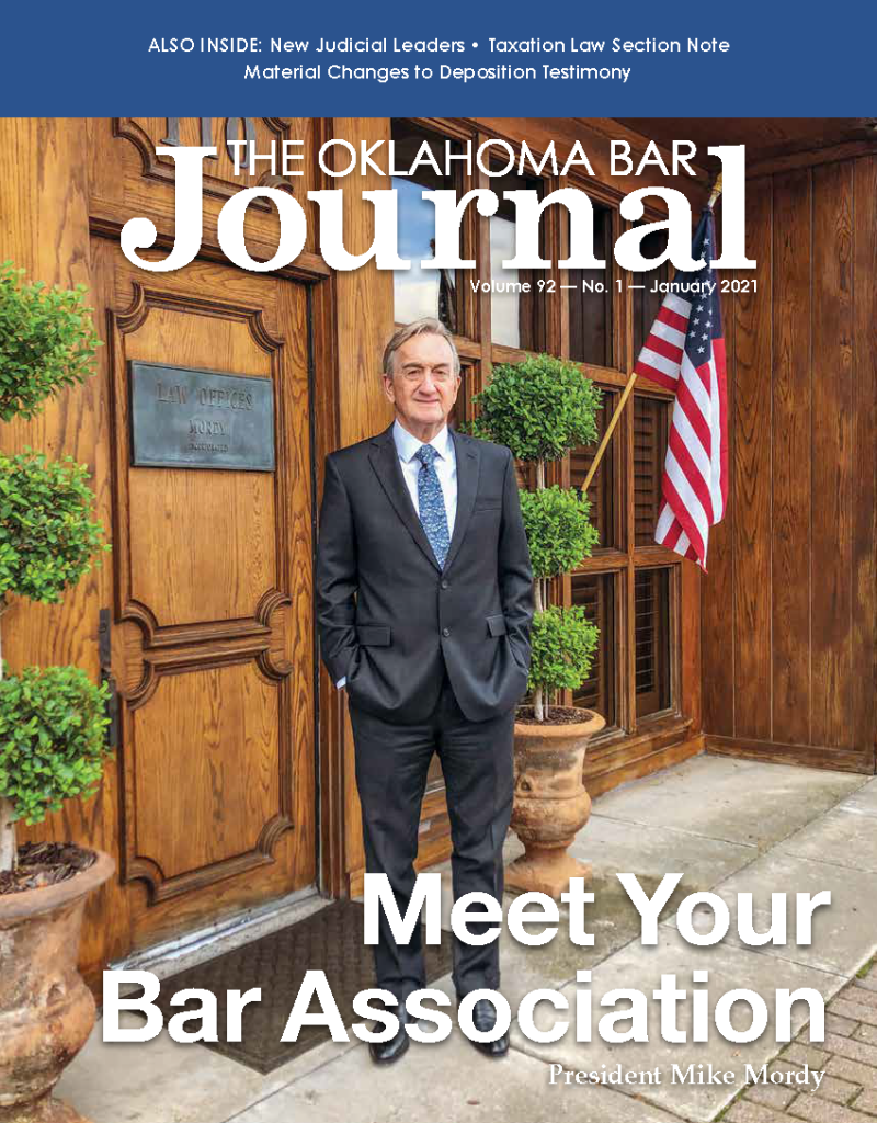 January 2021 - Oklahoma Bar Association