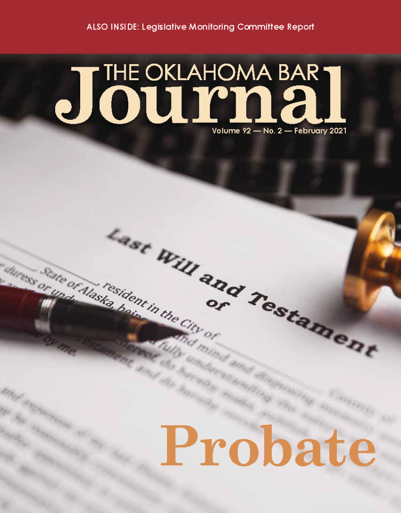 February 2021 Oklahoma Bar Association